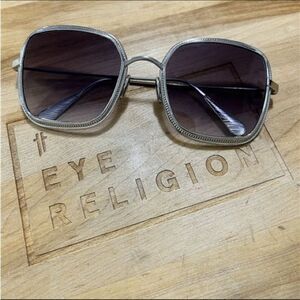 Omega 0017 Silver Frame Sunglasses